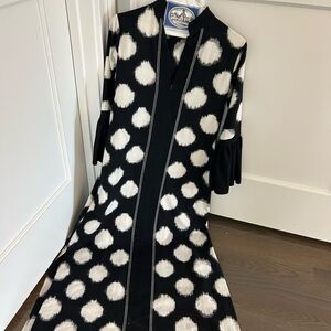 De Castro XS black and white dress NWOT
